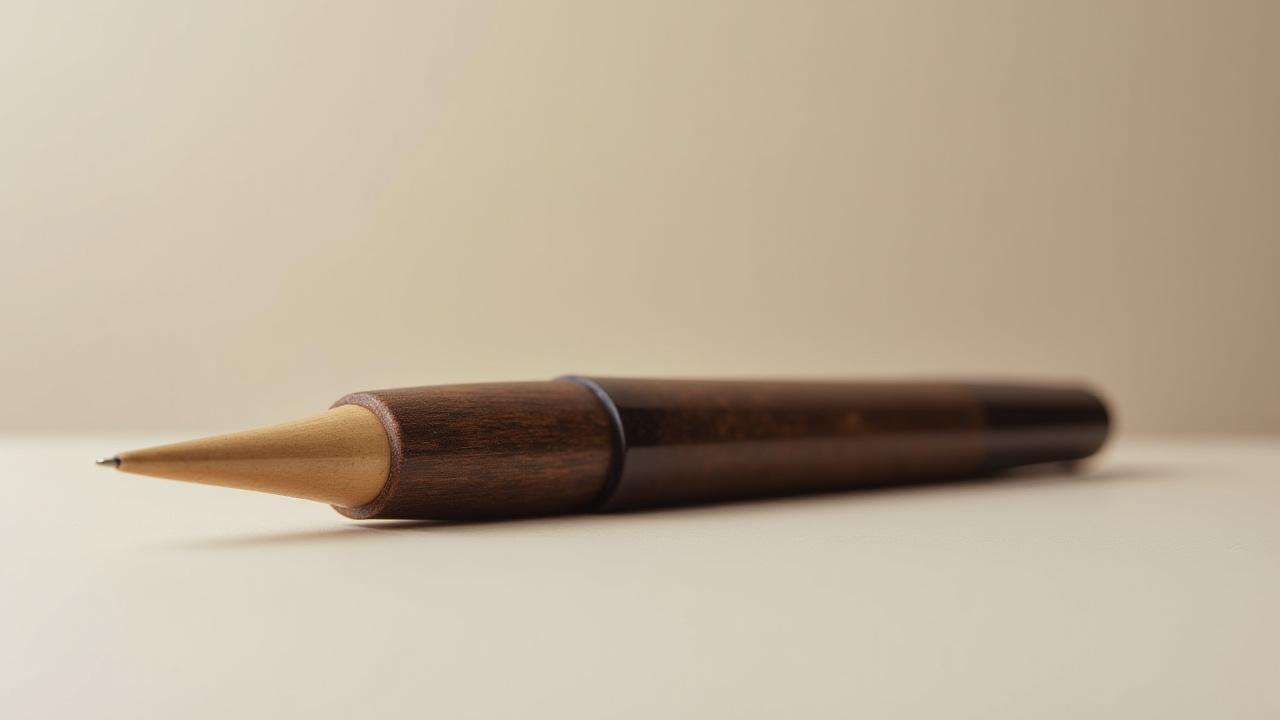 Raw, mottled ebonite rod showing natural texture